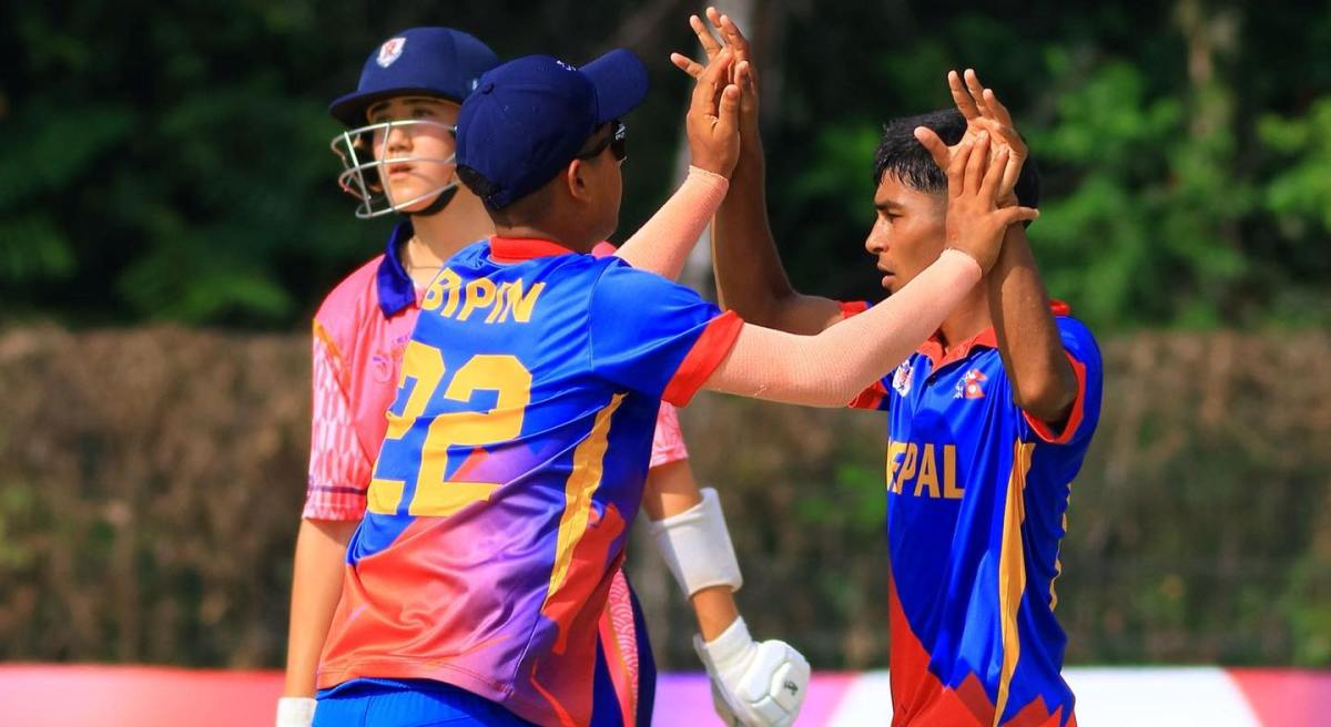 एसीसी यू-१६ क्रिकेट: नेपालको शानदार प्रदर्शन, जापानलाई ९ विकेटले हरायो