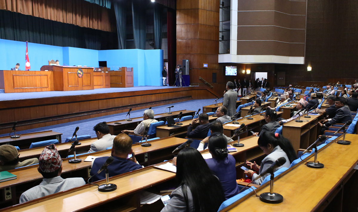 विनियोजन विधेयक २०८२ प्रतिनिधिसभाबाट पारित, रास्वपा र राप्रपाका सांसद अनुपस्थित