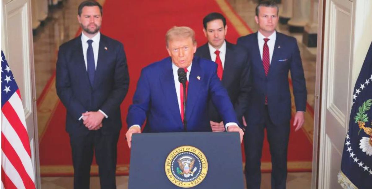 इरानमाथिको आक्रमणपछि राष्ट्रलाई सम्बोधन गर्दै ट्रम्पको चेतावनी र सेनाको प्रशंसा