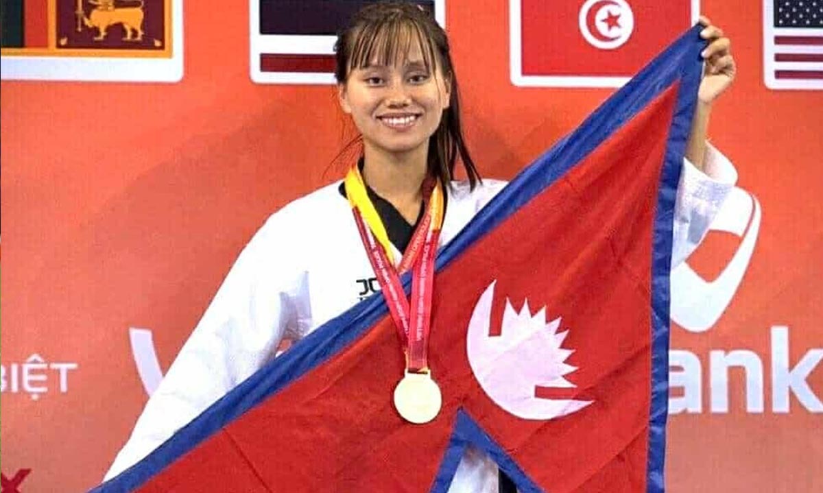 कोरियामा नेपाल पुलिसकी रमिला लामाले स्वर्ण जितिन्