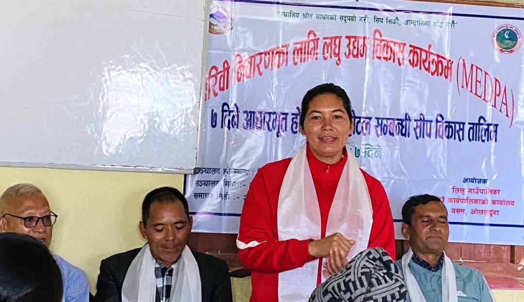 ओखलढुंगाको लिखुमा सात दिने होमस्टे तालिम सुरु