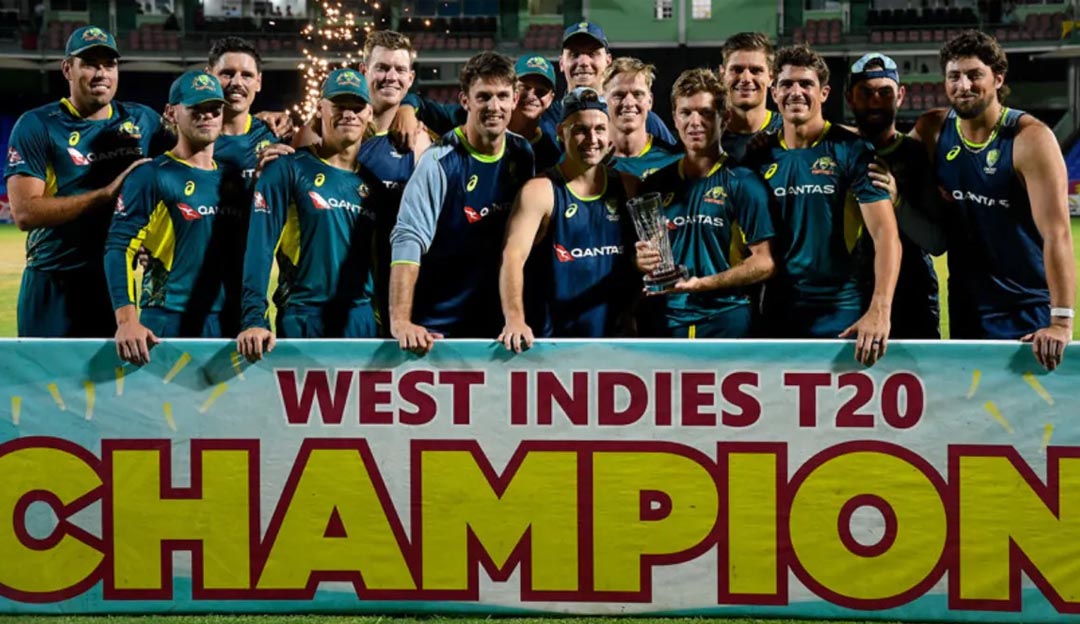 अष्ट्रेलियाबाट वेस्ट इन्डिजलाई क्लिन स्विप, पाँच खेलको टी–२० सिरिज ५–० ले आफ्नो पक्षमा