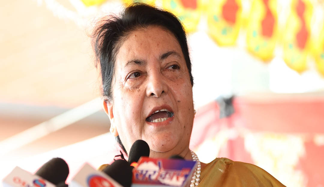 ‘म निरन्तर एमालेकै कार्यकर्ता हुँ’ :पूर्वराष्ट्रपति भण्डारी