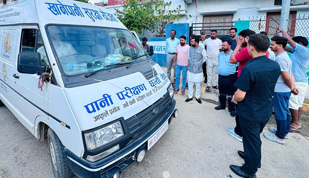 वीरगञ्जमा हैजा नियन्त्रणका लागि खानेपानी परीक्षण र शुद्धीकरण सुरु