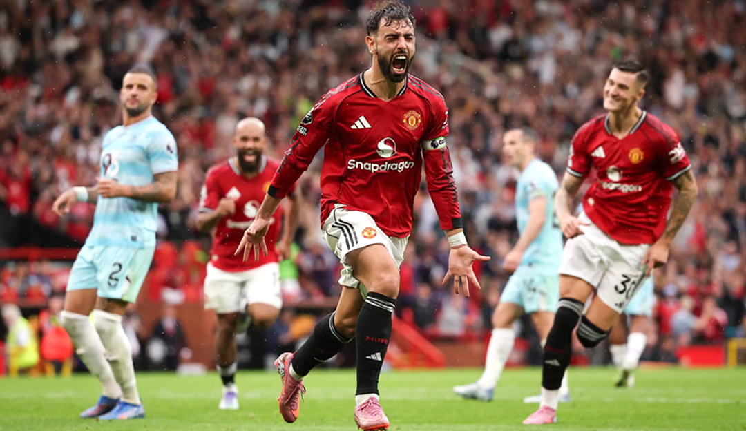 ब्रुनो फर्नान्डेजको अन्तिम क्षणको गोलमा युनाइटेडको जित