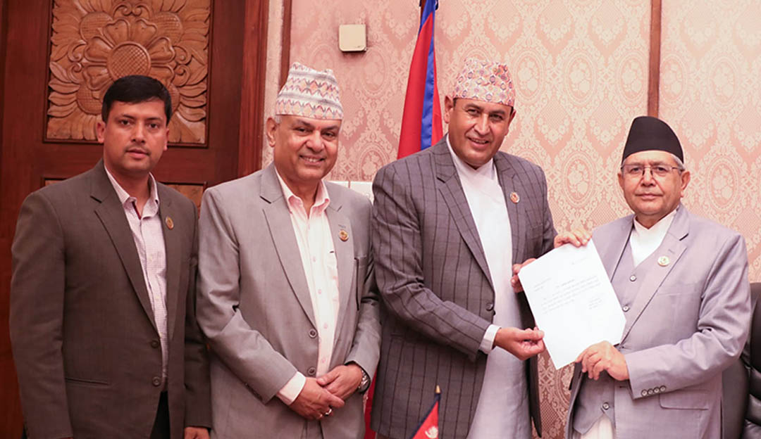 राज्य व्यवस्था तथा सुशासन समितिका सभापति खतिवडाले बुझाए राजीनामा पत्र