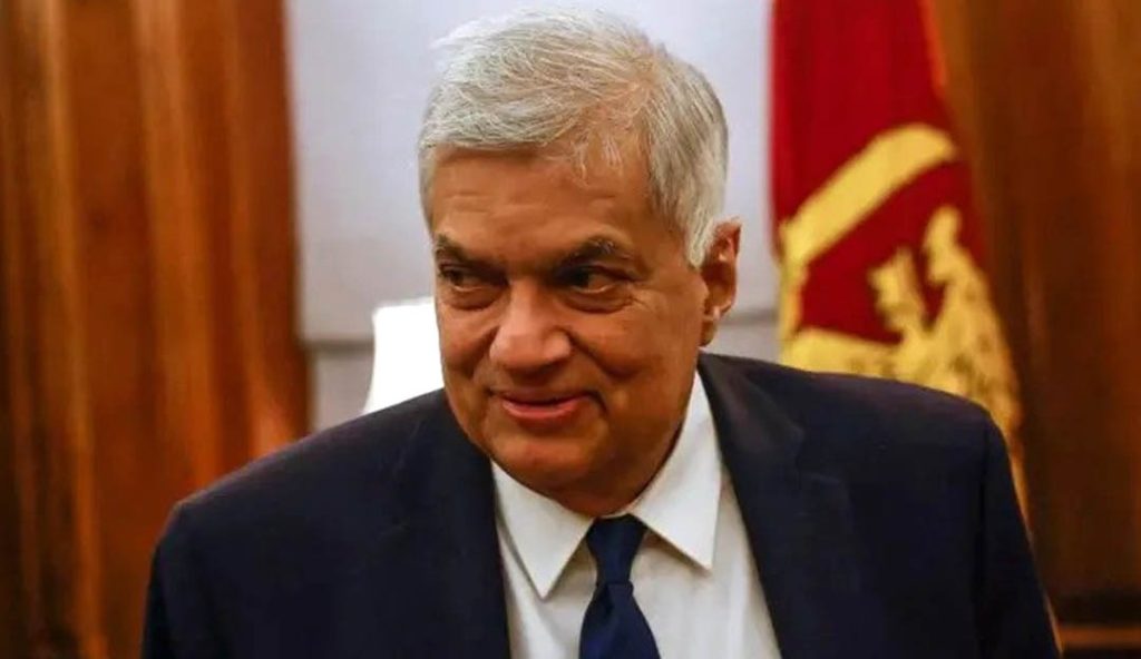 पक्राउ परे श्रीलंकाका पूर्व राष्ट्रपति रनिल विक्रमसिंघे