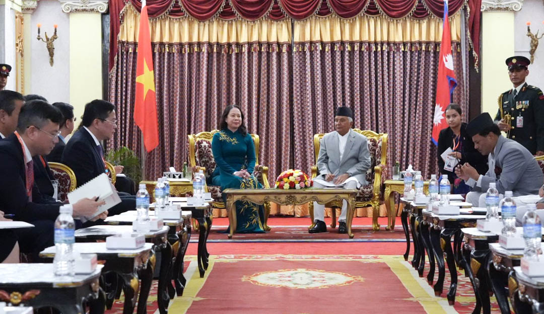 राष्ट्रपति पौडेल र भियतनामकी उपराष्ट्रपतिको भेट