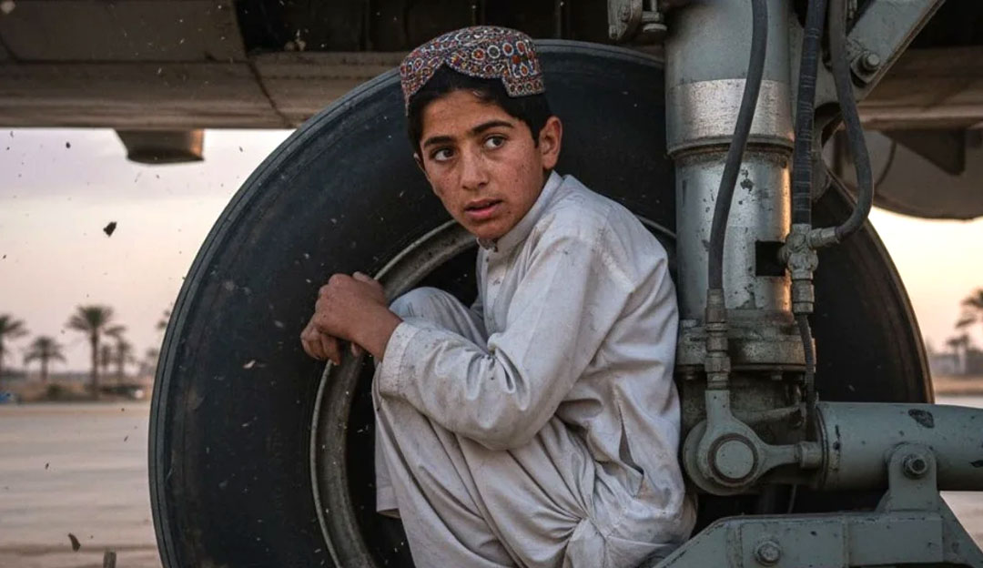 दिल्ली विमानस्थलमा चकित पार्ने घटनाः ल्यान्डिङ गियरमा लुकेर १३ वर्षीय अफगानी बालक भारतमा