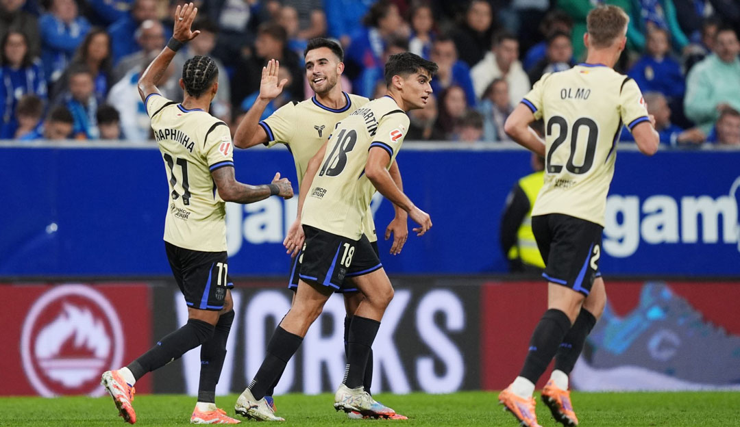 बार्सिलोनाको पुनरागमन जित, ओभिडोमाथि ३–१ को नतिजा