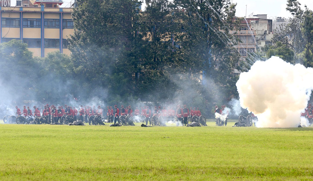 टुँडिखेलमा नेपाली सेनाको फूलपाती बढाइँ समारोह सम्पन्न