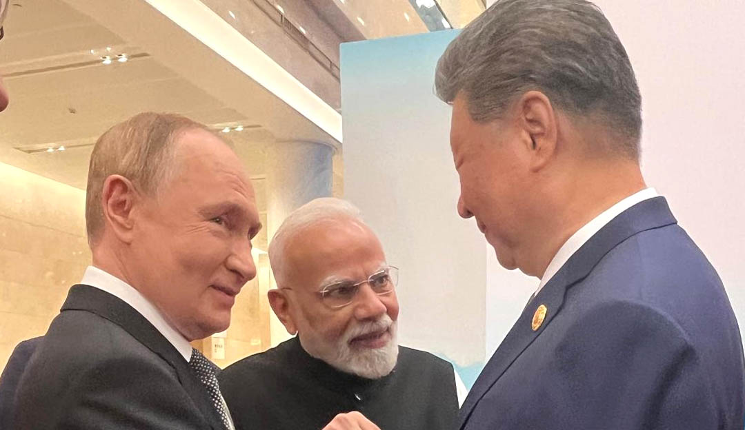 थियानचिनमा पुटिन–मोदी–सी भेटवार्ता