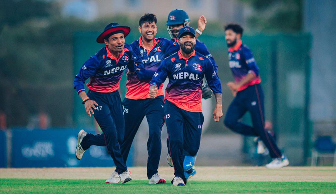 रोमाञ्चक खेलमा यूएईमाथि नेपालको १ रनको जित