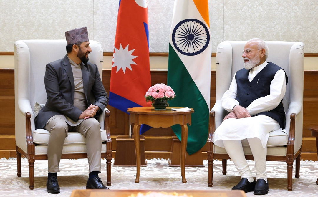 मोदी–लामिछाने भेट: नेपाल–भारत सम्बन्ध थप सुदृढ बनाउन सहकार्यको प्रतिबद्धता