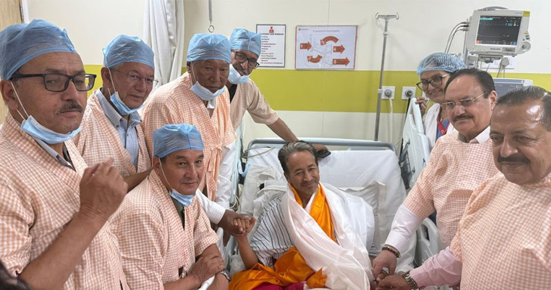 २६ दिनपछि सोनम वाङचुकले तोडे अनशन, हिंसा नगर्न सबैसँग अपिल